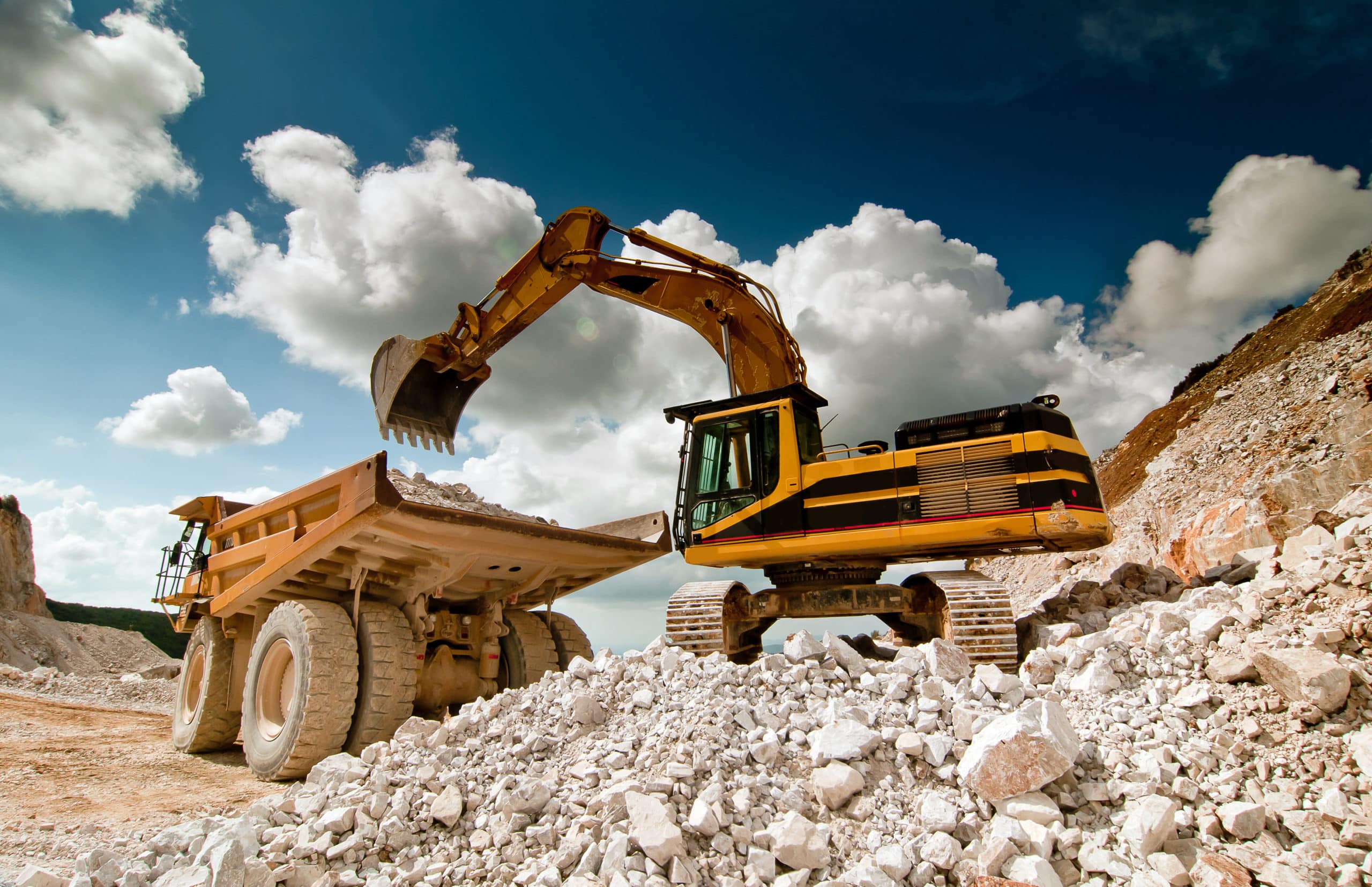 Modern construction site